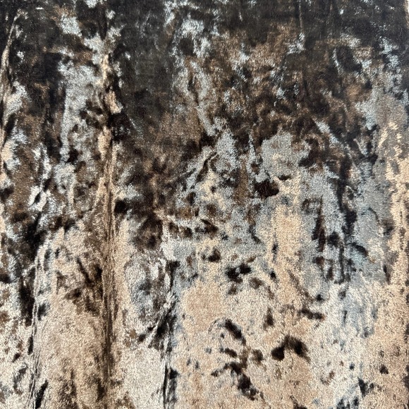 Voice of California Size Medium Mocha Brown Velvet Lace Open Back Blouse - Picture 2 of 5